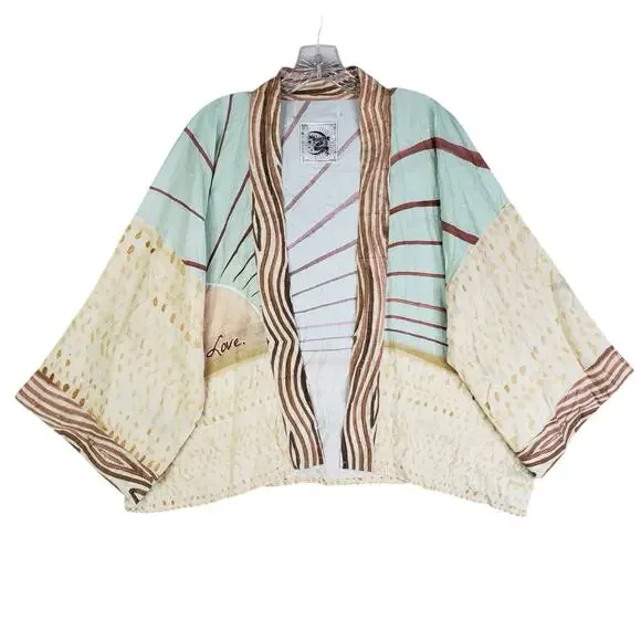 Market of Stars Pixie Duster Cropped Kimono Radiate Love New OS Sunrise - Picture 2 of 14